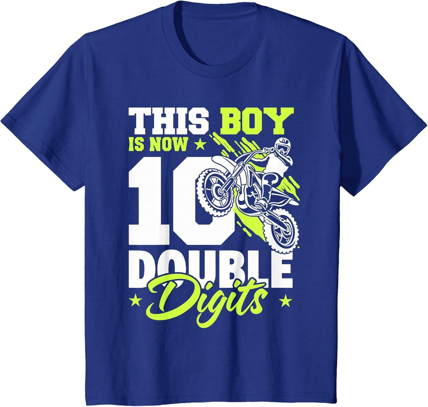 This boy is Now Double Digits 10th Birthday Motorcycle Boys