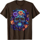 Skull Day of The Dead Floral Mexican Dia De Muertos Women