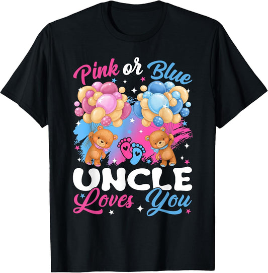 Bears Pink Or Blue Uncle Loves You Gender Reveal