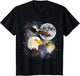 Three Bald Eagle Moon Meme Funny American Bird Eagles Lover