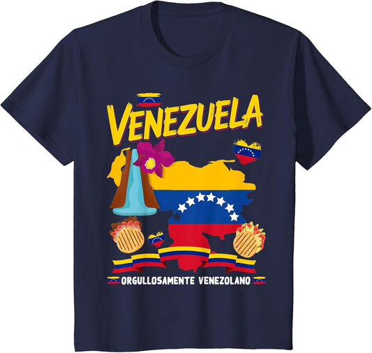 Venezuelan Flag Outfit Idea for Kids with Venezuelan Arepas