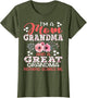 I'm A Mom Grandma A Great Grandma Nothing Scares Me Floral
