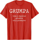 Grumpa Definition: Funny Grandpa Sarcastic Grumpy Old Man