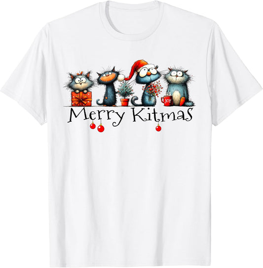 Cute and Funny Merry Kitmas Cats Ready for Christmas