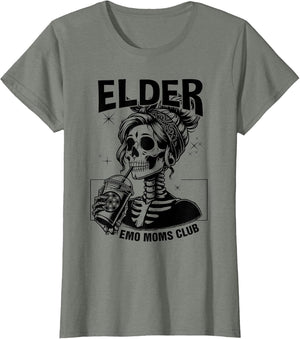 Elder Emo Moms Club Mothers Day Funny Skeleton
