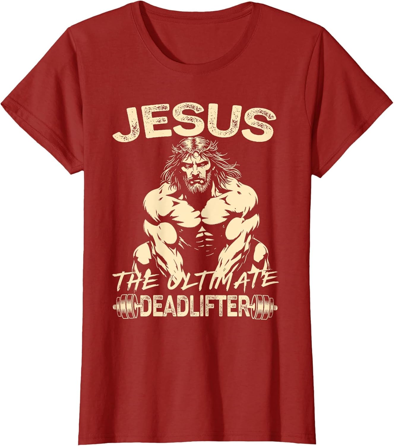 Jesus The Ultimate Deadlifter Christian Workout Gym Fitness