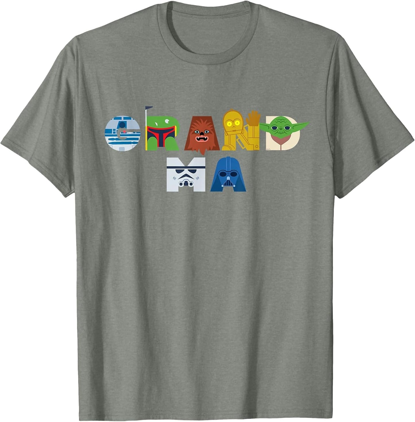 Star Wars Grandma Character Letters Family Trip Matching