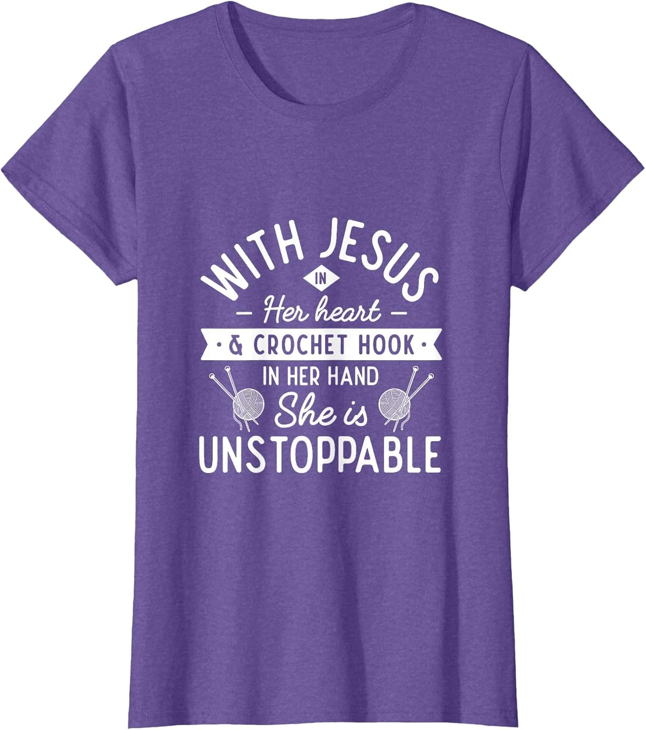with Jesus in her Heart Crochet Hook Unstoppable Crochet