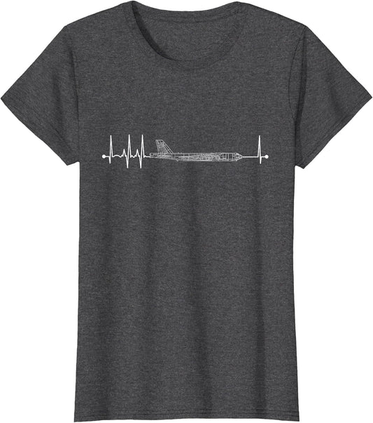 B-52 Stratofortress Airplane Pulse EKG B52 Heartbeat