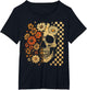 Floral Skull Grunge Retro Aesthetic Design