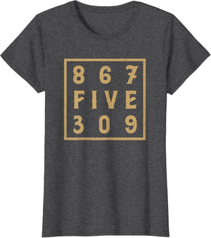 867-Five-309 80S Retro Vintage Men, Women 8675-309 Jenny