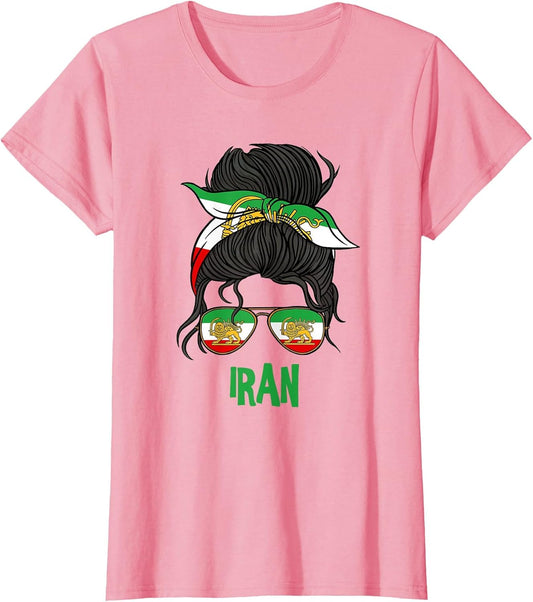 Iran Iranian for Girl Flag Lion Persian