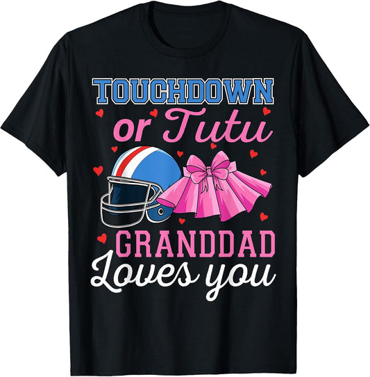Touchdown or Tutu Granddad Loves You Football BabyShower