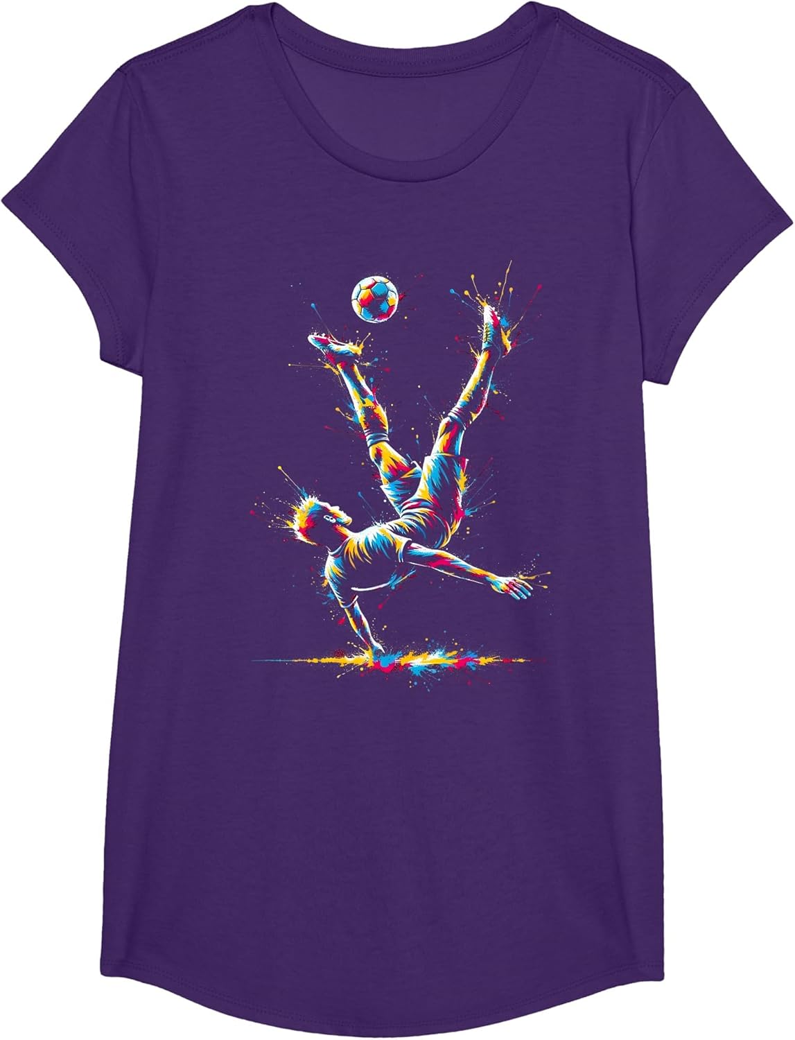 Soccer Player Bicycle Kick Art Soccer Lover Football Fan
