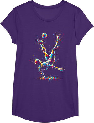 Soccer Player Bicycle Kick Art Soccer Lover Football Fan