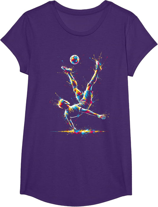 Soccer Player Bicycle Kick Art Soccer Lover Football Fan
