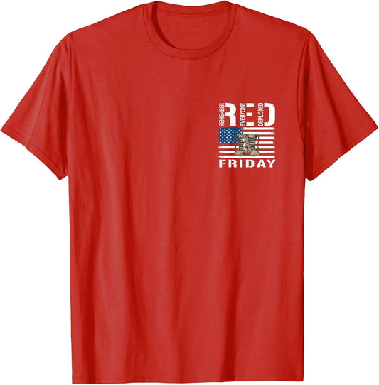 (2 Sided Print) Red Friday Military Veteran Deployed