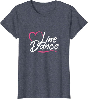Line Dance Heart Western Line Dancing Cowgirl Dancer