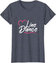 Line Dance Heart Western Line Dancing Cowgirl Dancer