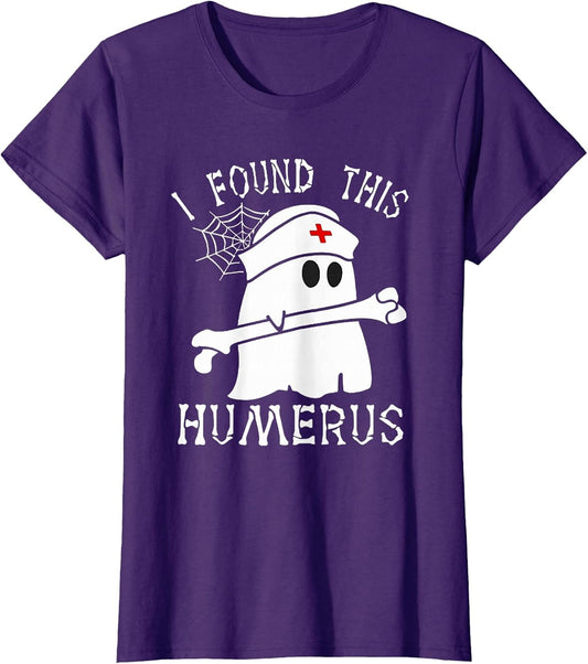 I Found This Humerus Funny Ghost Nurse Halloween