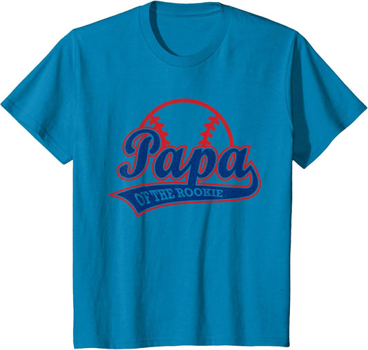 Funny Retro Baseball Papa of The Rookie