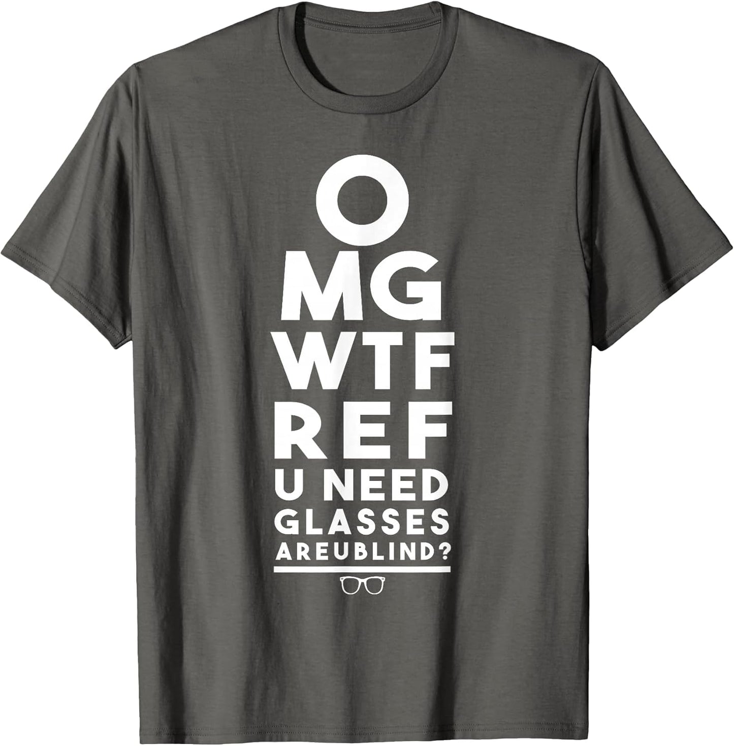 OMG WTF REF R U Blind Funny Football Basketball Eye Chart