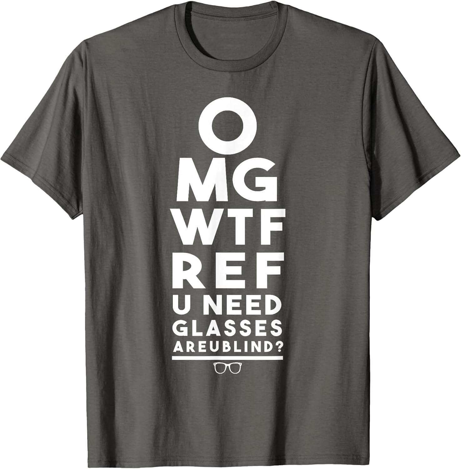 OMG WTF REF R U Blind Funny Football Basketball Eye Chart