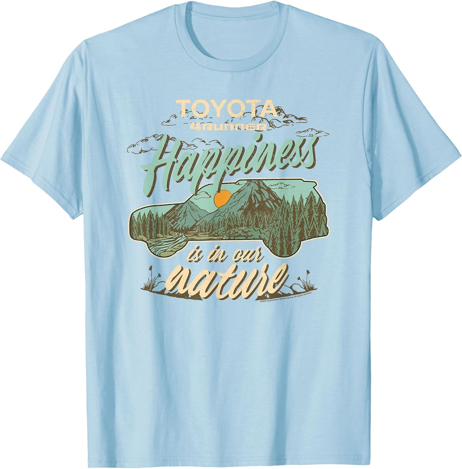 Toyota 4 Runner Happiness in The Nature Retro Chest Logo