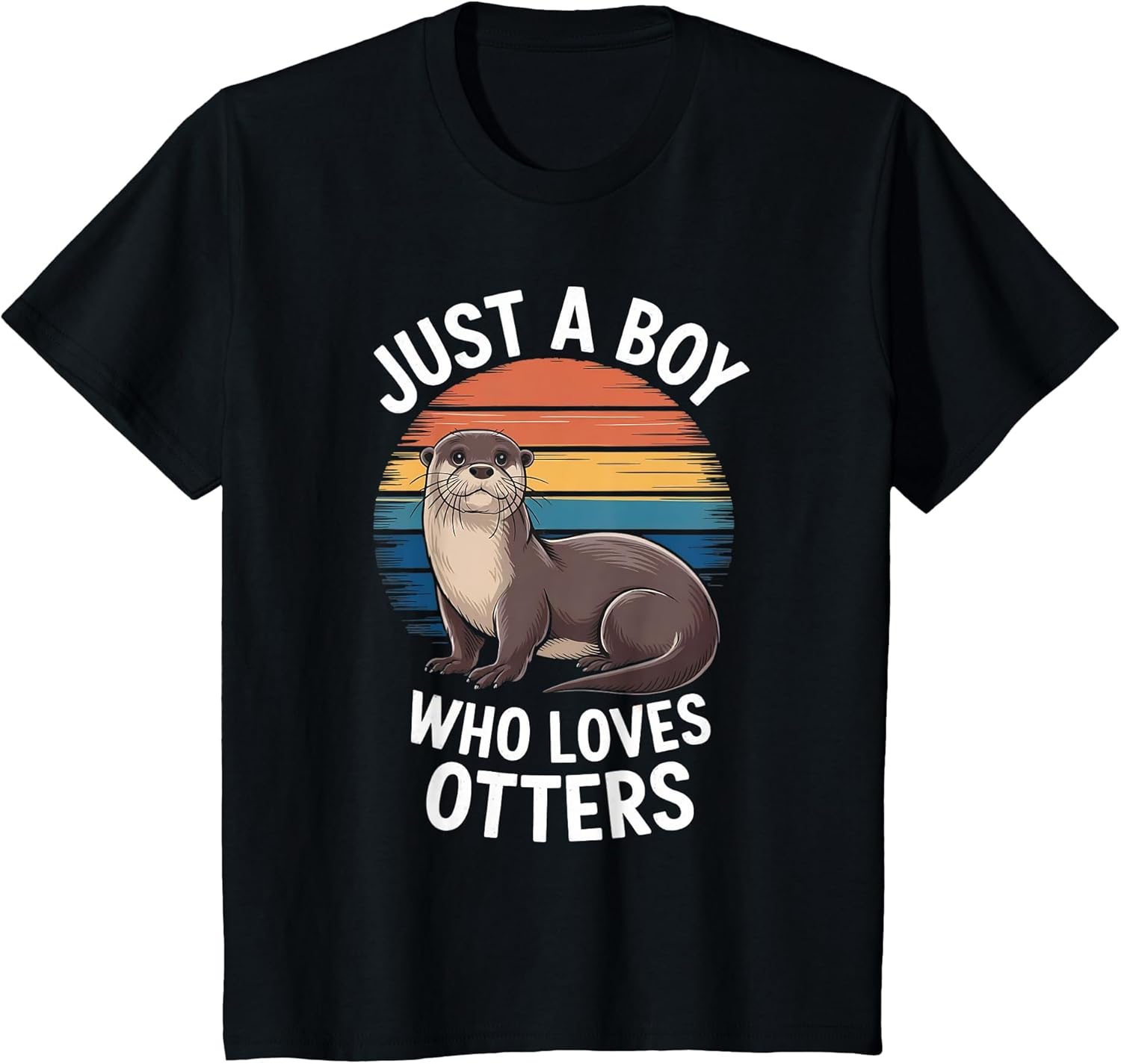 Just A Boy Who Loves Otters Animal Fan Boys Kids Otter