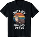 Just A Boy Who Loves Otters Animal Fan Boys Kids Otter