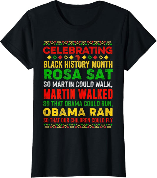 Black History Month Rosa Sat So Martin Could Walk