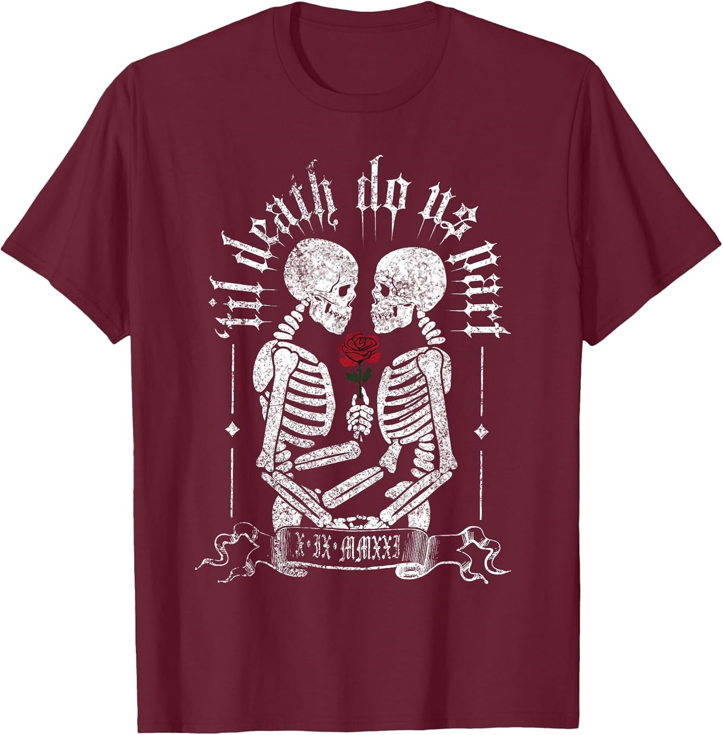 Til Death Do Us Part Couple Skeleton Halloween Men Women