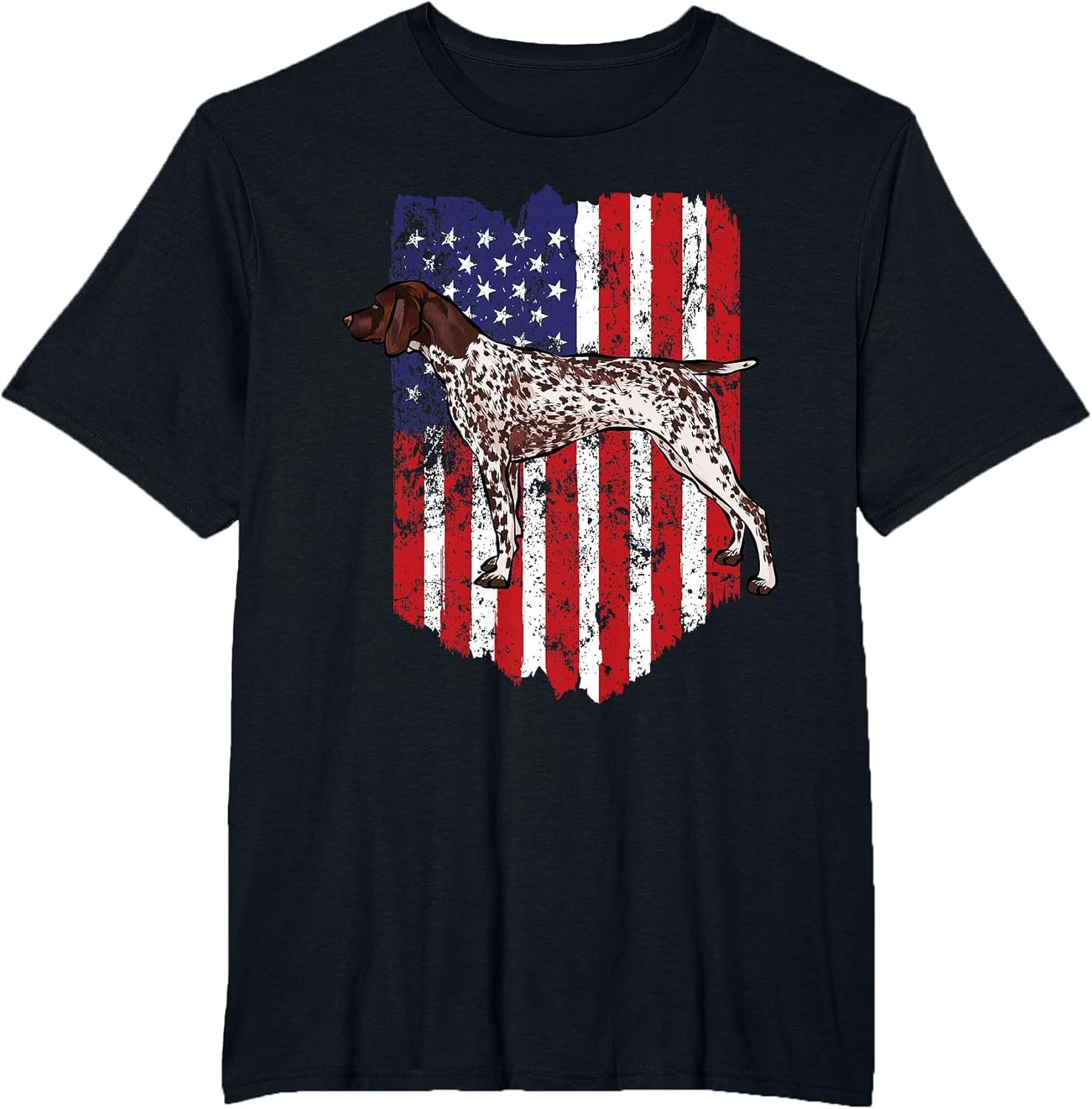 American Flag German Shorthaired Pointer 4th of July USA