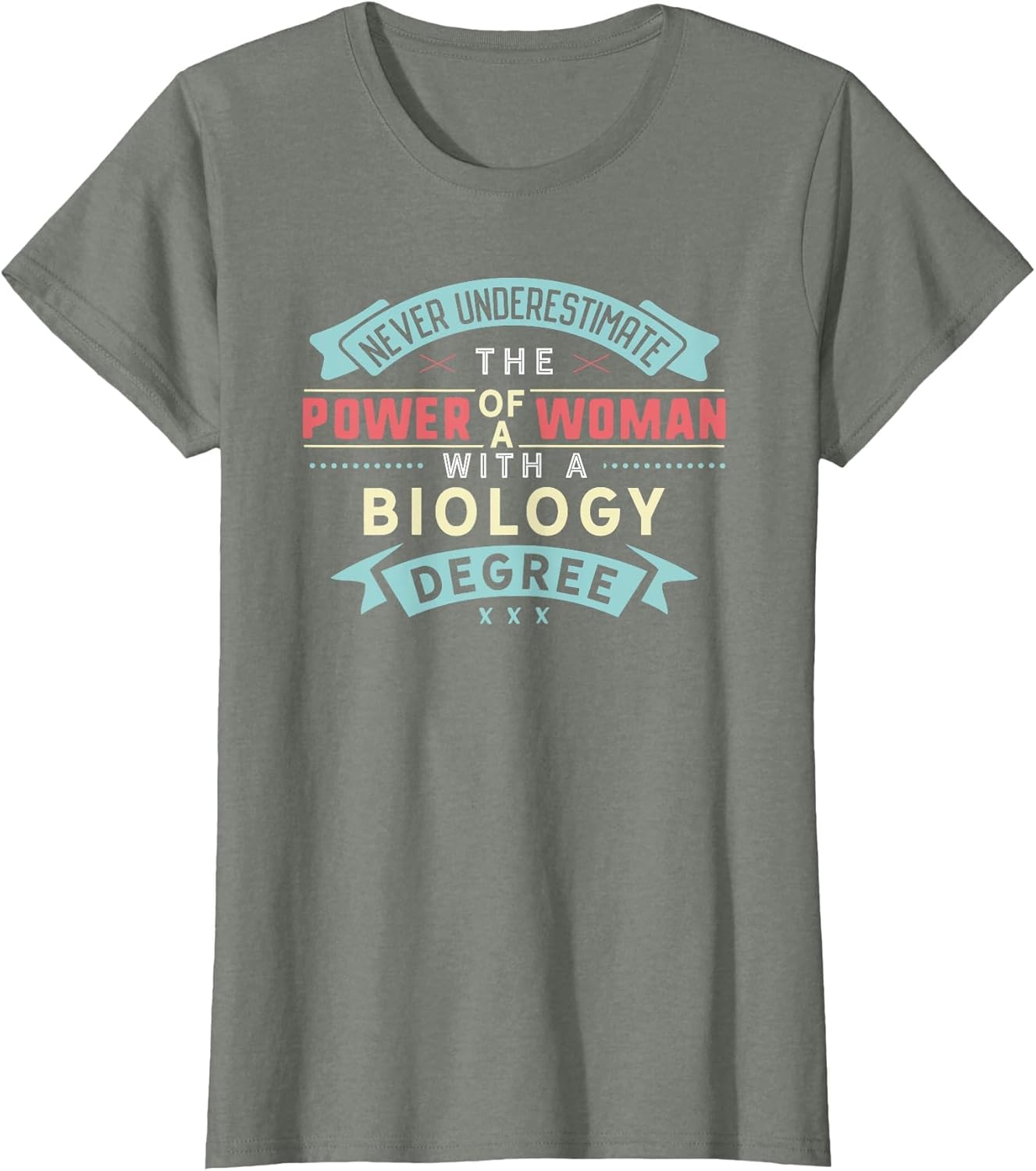Funny Biology Degree Major Shirt Strong Woman Graduation