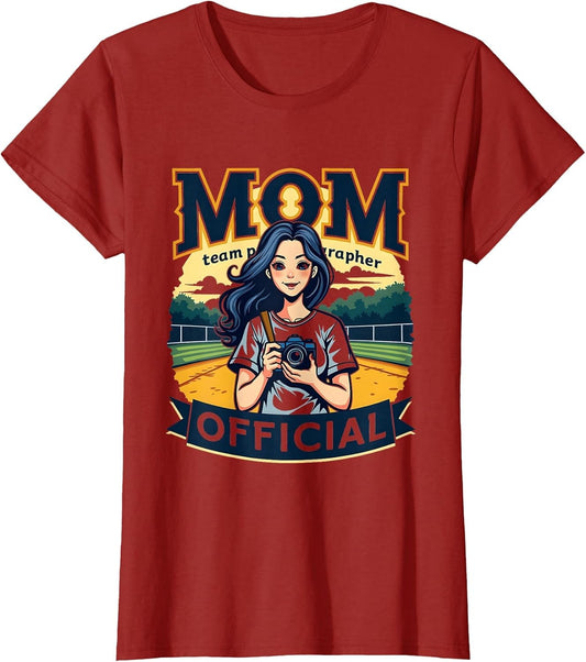 Mom Team Photographer Official Softball Design