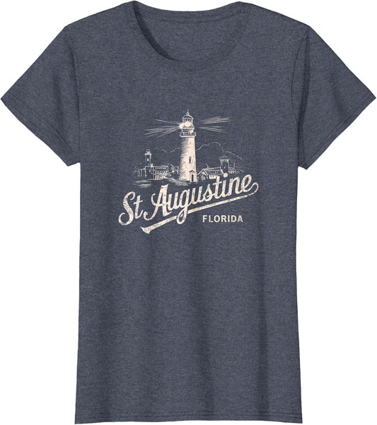 St Augustine Florida Lighthouse Vintage Artwork