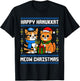 Hanukkah Cat Meow Christmas Dreidel Jewish Menorah Chanukah