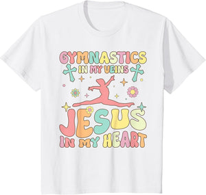 Gymnastics in Veins Jesus in My Heart Groovy Gymnast Acrobat