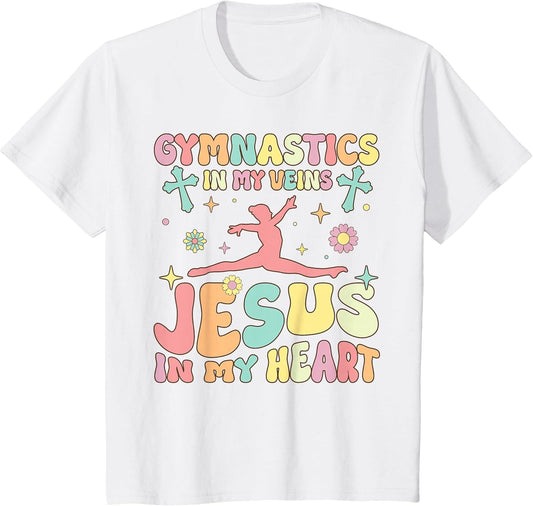 Gymnastics in Veins Jesus in My Heart Groovy Gymnast Acrobat