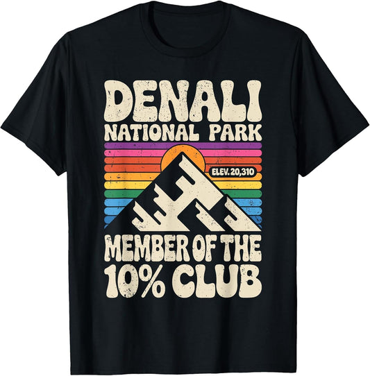 Denali 10 Percent Club Alaska National Park Hiking Souvenir