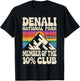 Denali 10 Percent Club Alaska National Park Hiking Souvenir