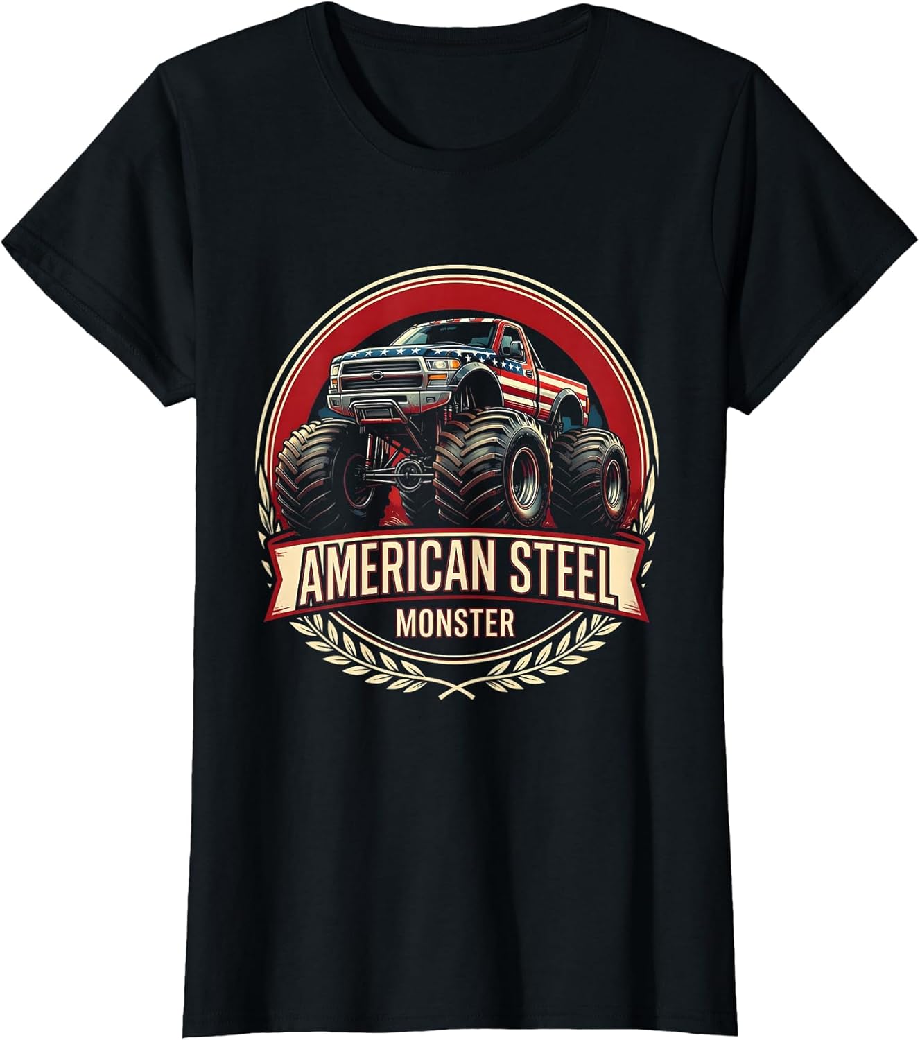 American Steel Monster Patriotic Truck Design