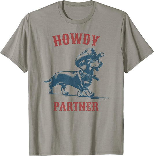Howdy Partner - Ready for Rodeo - Cowboy Weenie Dachshund