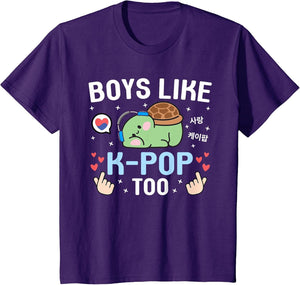 Boys Like K-Pop Too Cute Kawaii Turtle Korean Music K-Pop