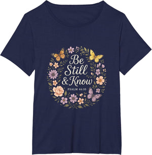 Be Still & Know - Christian Faith Bible Verse Art