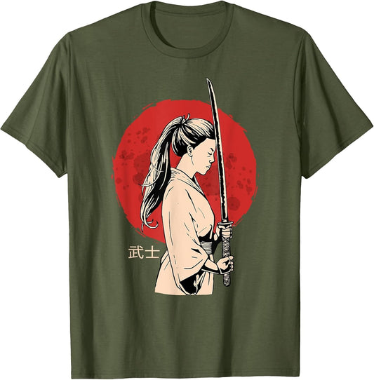 Ancient Japanese Geisha Samurai - Female Samurai - Katana