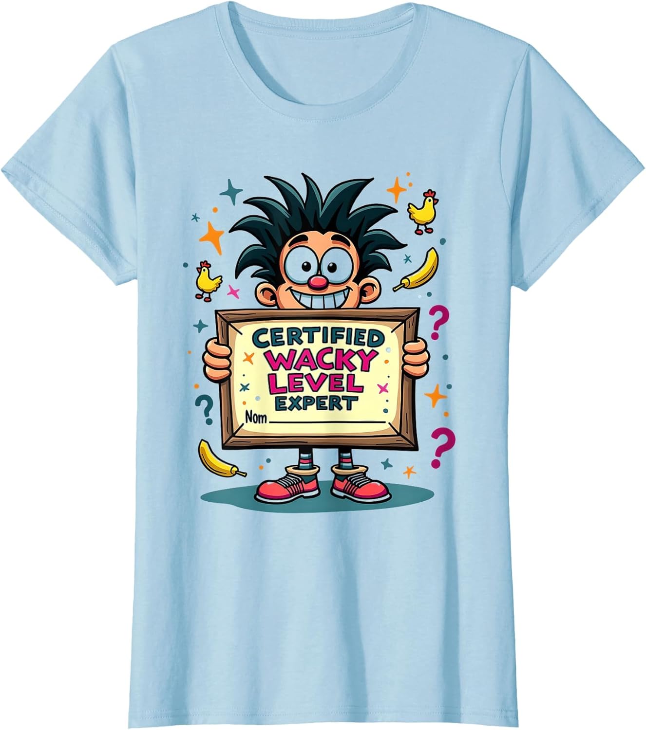 Certified Wacky Level Expert Fun Graphic