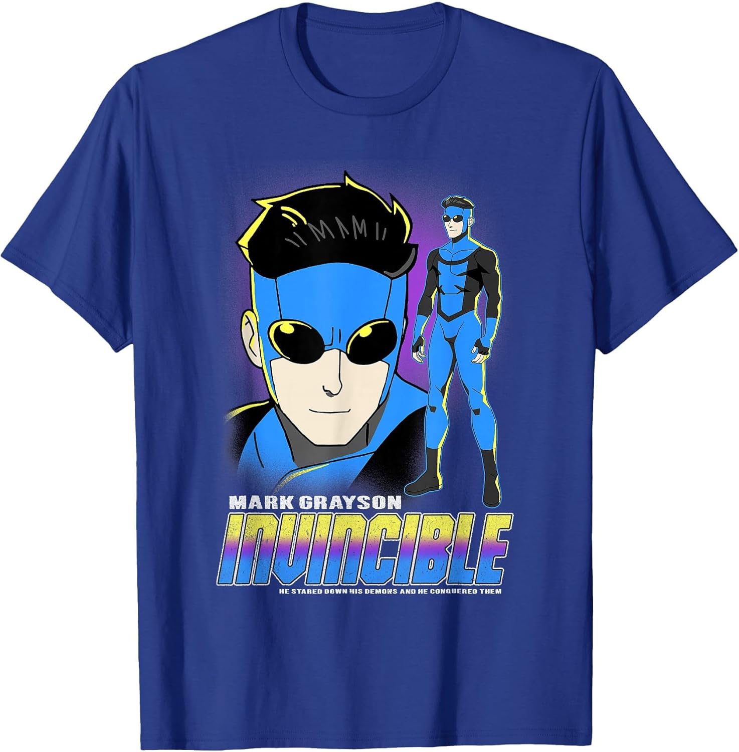 Invincible Mark Grayson Blue Suit Showcase Distressed