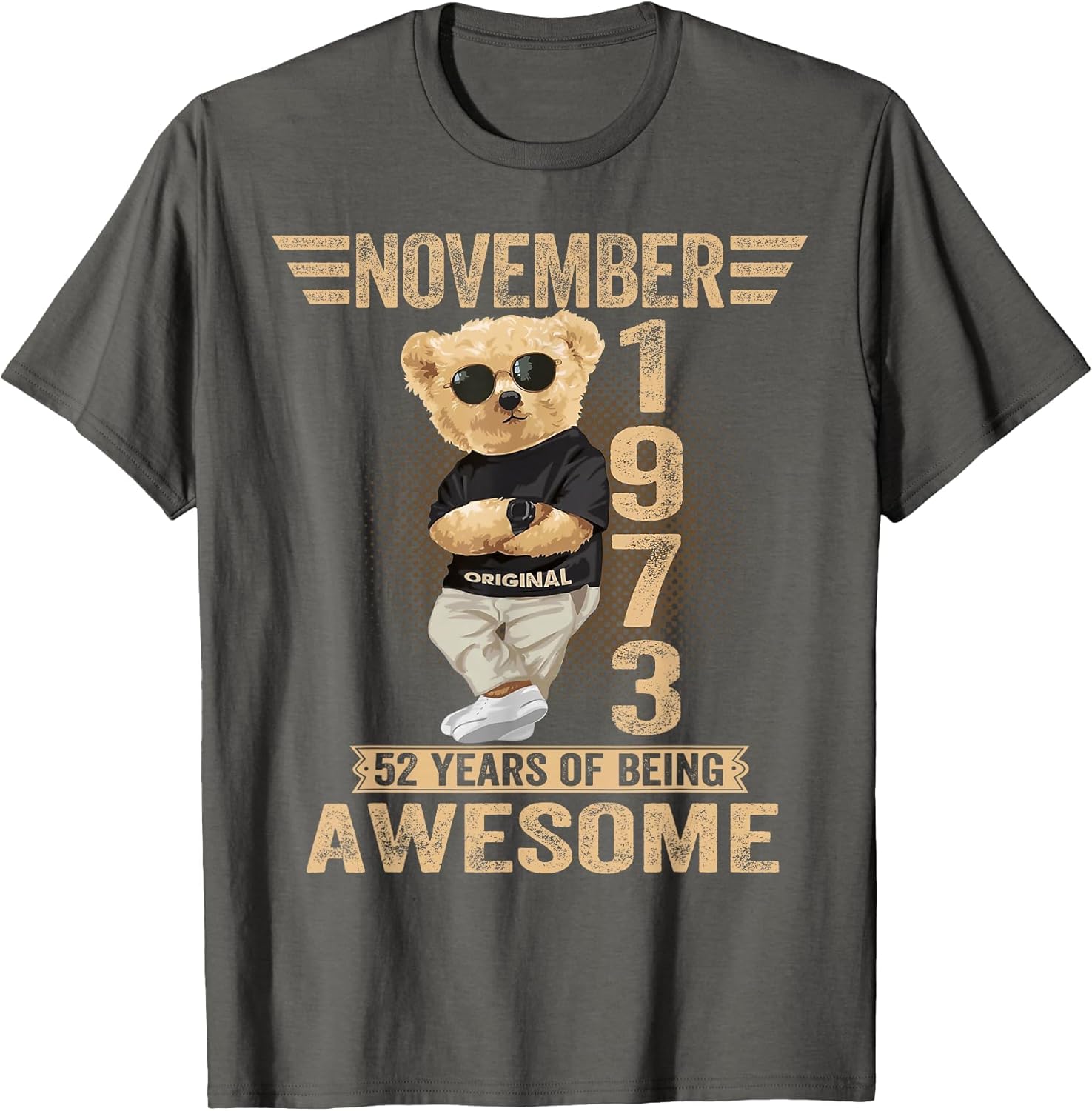 November 52nd Birthday Men Women 1973 Awesome Teddy Bear