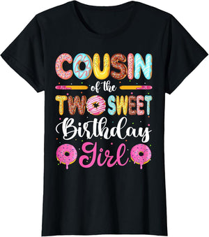Cousin of The Two Sweet Birthday Girl Donut 2nd Birthday